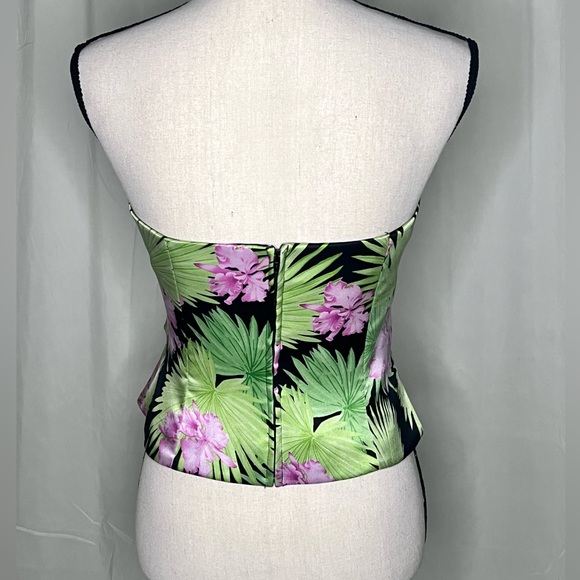 Kay Unger Silk Bustier Strapless Top - Picture 3 of 5
